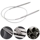 4360120 см кольцевые спицы из нержавеющей стали, вязальные спицы, инструменты для вязания свитеров, аксессуары для вязания сделай сам, вязальные спицы, вязальный инструмент