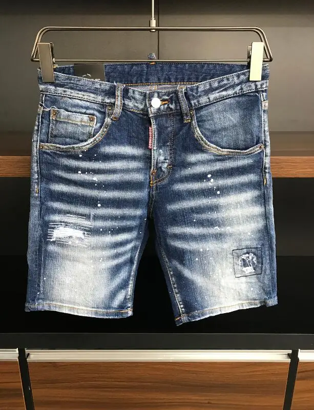 

Джинсовые шорты DSQUARED2, летние, с дырками, с пуговицами, на молнии, с карманами, зауженные, винтажные, 2021-1, 9619