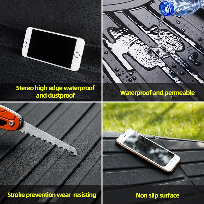 Cargo Liner Fit Trunk Mat DurAble TPO Black Heavy Duty Floor All Weather Pad Protection For Skoda Kodiak Kodiaq 2018 2019 |