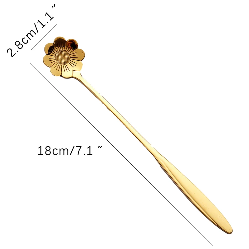 Вишневая кофейная ложка с длинной ручкой мешалка для кофе креативная десертная