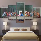 Картина с Иисусом, HD Печатный холст, настенное искусство, модульная рамка, 5 шт., супер пейзаж, плакат, украшение для гостиной, картины