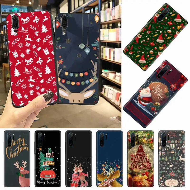 Рождественский Снежный пиво подарок DIY чехол для телефона Huawei honor Mate P 9 10 20 30 40 Pro 10i