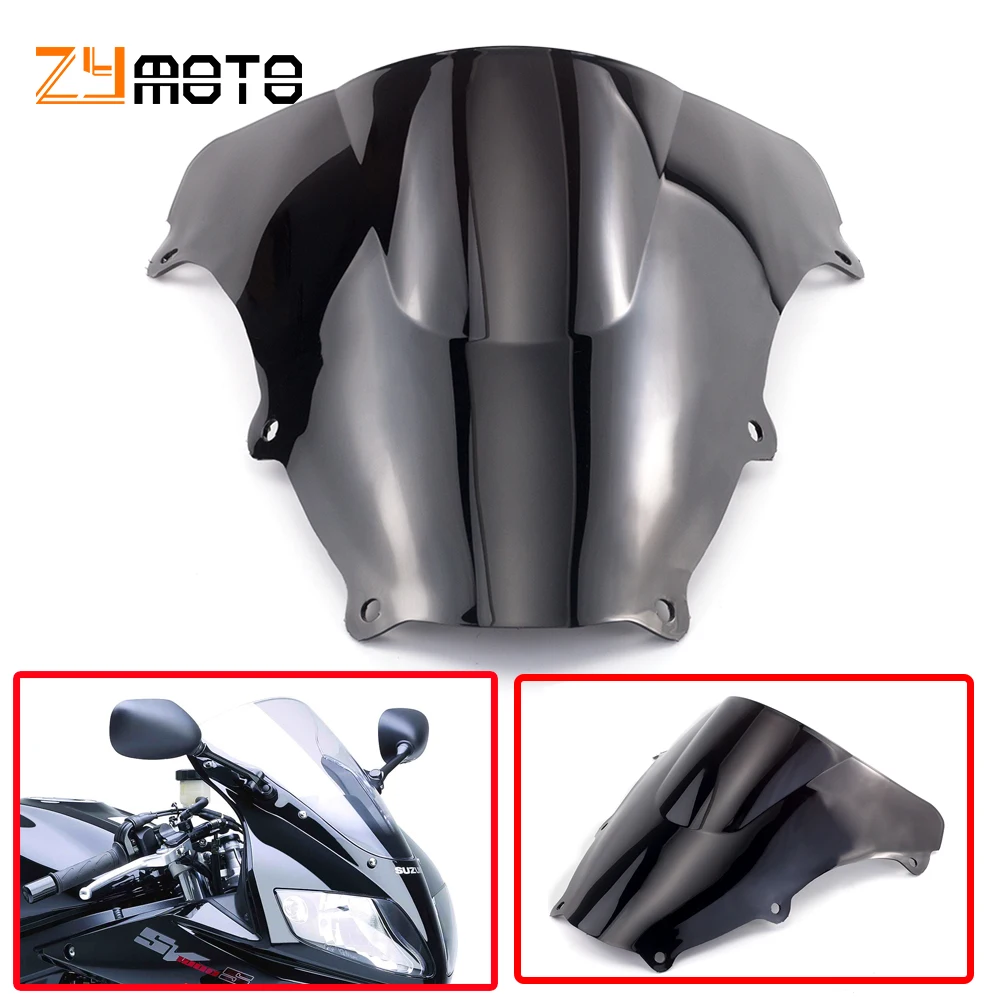 

Windshield Double Bubble Windscreen Wind Deflectors For SUZUKI SV650 SV1000 SV650S SV1000S SV 650 1000 650S 1000S