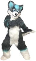 plush husky fox dog mascot costume cute unisex animal cosplay costume cartoon character costume