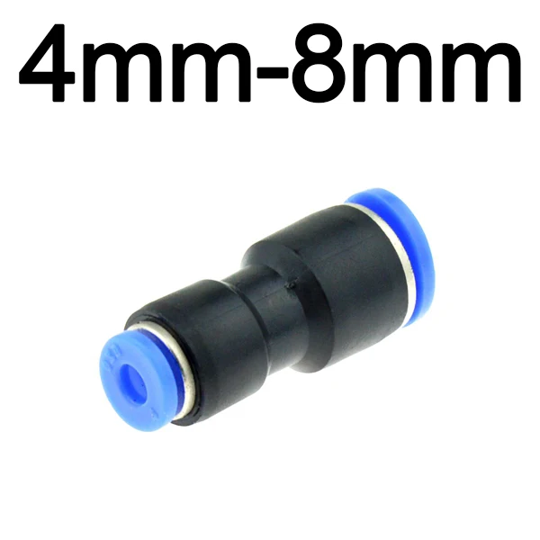 4mm-8mm Воздушный Пневматический 10 мм 8 мм 6 мм 12 мм 4 мм 16 мм OD шланг Труба одно касание толчок в прямые газовые фитинги Пластиковые быстрые разъемы фитинг - Цвет: 4mm-8mm