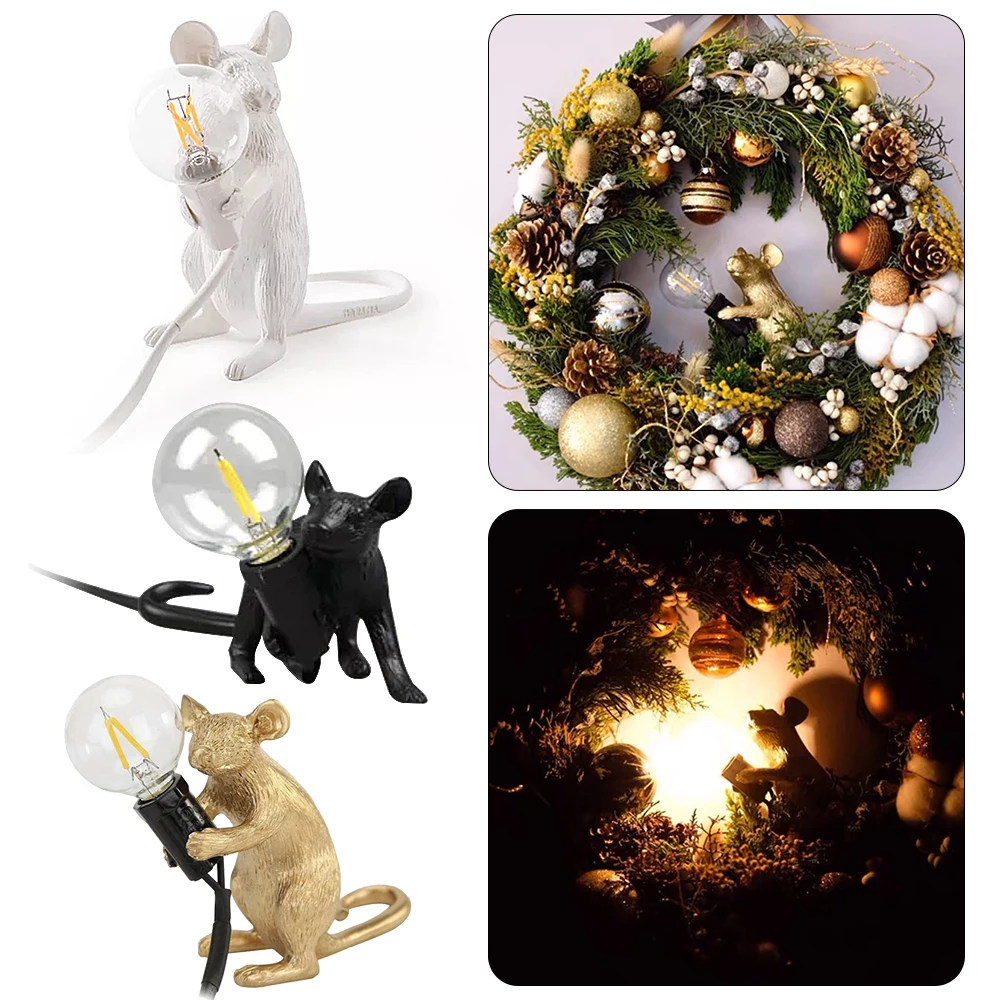 

Desktop Lamp With Mouse Shape Bright Energy-Saving Children Table Lamp Reading Light Bedside Lamp Cut Animal Decorative Lamp