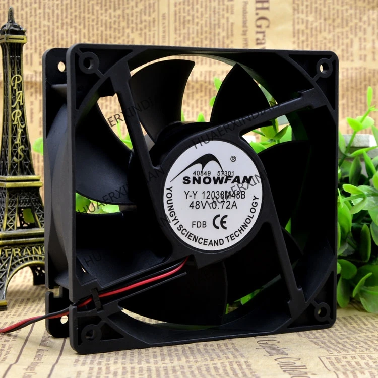 Новый Y-Y 12038M48B 48V 1203812 см 0.72A (12 см) защиты электродвигателя Вентилятор охлаждения |