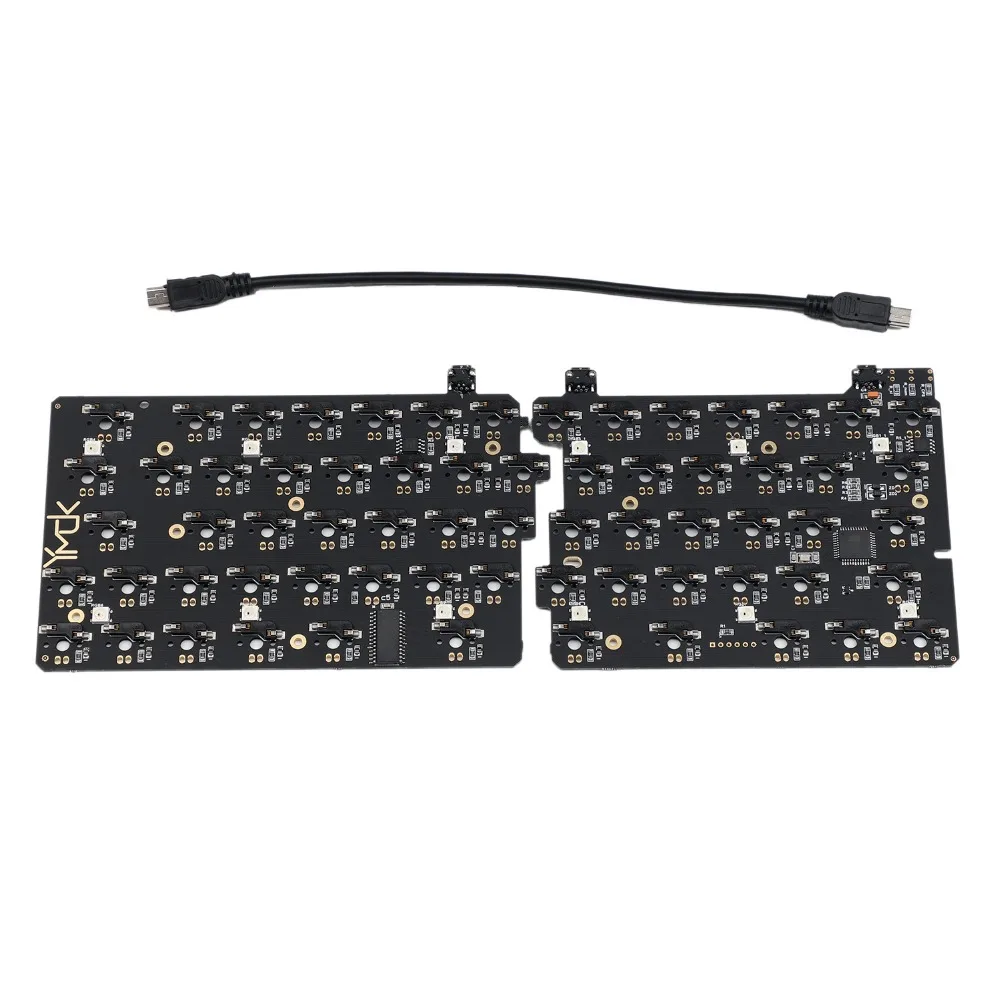 YMDK split 64 SP64 CNC Алюминиевый Чехол-пластина Горячая розетка Горячая замена PCB Underglow RGB Полностью программируемый DIY Kit