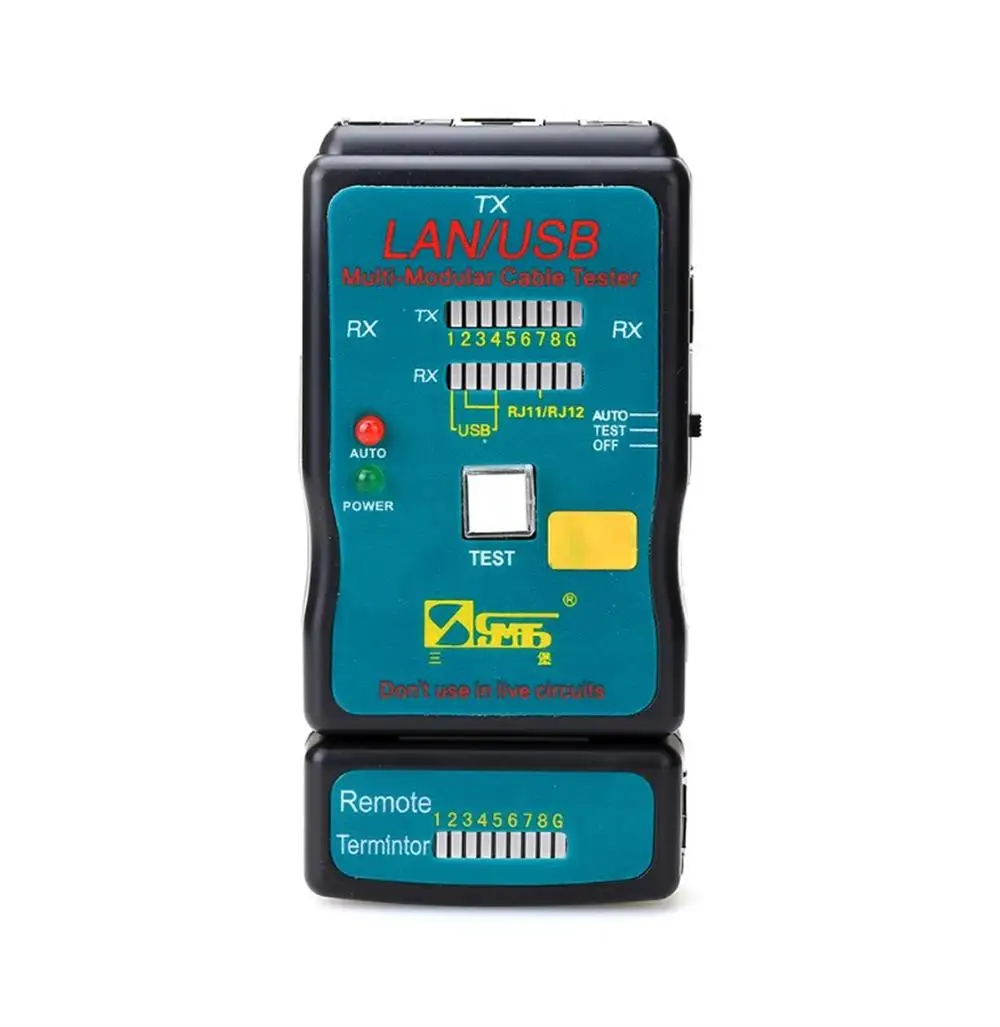 Портативный мульти модульный разъем Ethernet сеть LAN RJ 45 Cat5 RJ11 RJ12 USB BNC Кабельный