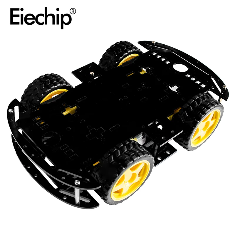 1/set 4WD Smart Robot Car Chassis Kits TT motor Single-layer double-layer trolley chassis For Arduino kit | Электронные
