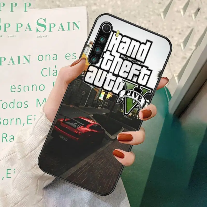 

33DD Grand Theft Auto Phone Cases For Redmi 7 8 9 A K20 30 Pro Note 8 9 Pro 9s