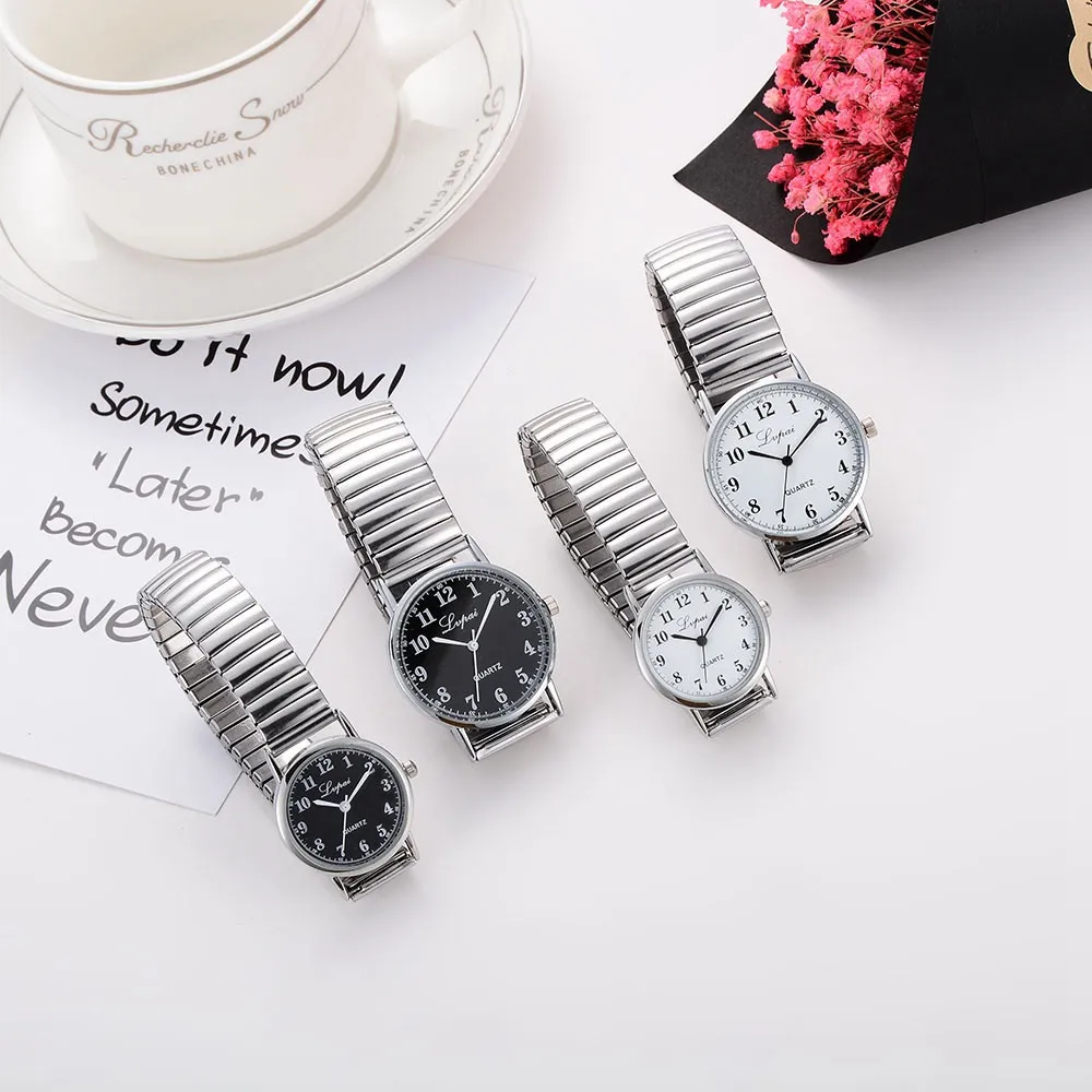 

Fashion Ladies Women Unisex Stainless Steel Quartz Wrist Watch Couple Watch Mesh Belt Wrist Watch Clock Relogio Feminino