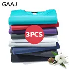 Футболка GAAJ Мужская, 2022 хлопок, 3 шт.комплект