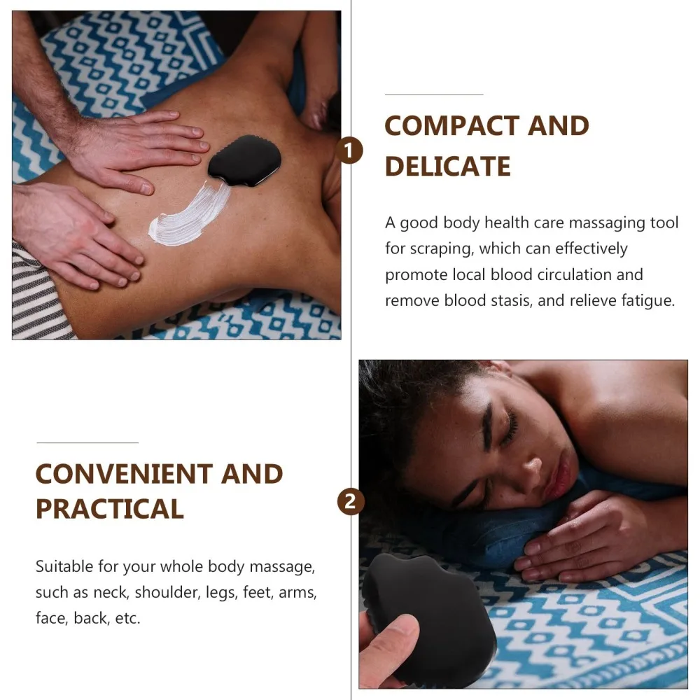 

Practical Stone Massaging Board Handheld Scraping Plate Scraping Body Massager