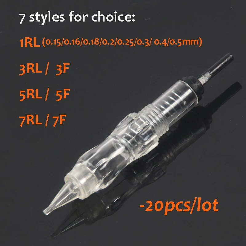 20 шт. картриджи для тату 1RL/3RL/3F/5RL/5F/7RL/7F|Иглы тату| |