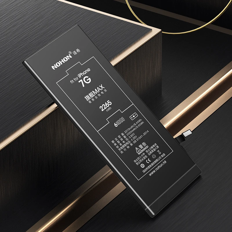 Аккумулятор NOHON для iPhone 7 7G, сменная батарея для телефона, полимерная литий-ионная батарея 2265 мАч, максимальная емкость батареи