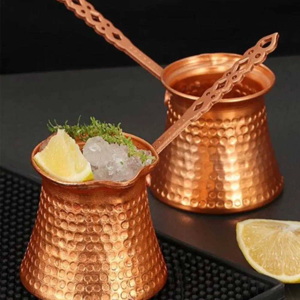 Турецкая Кофеварка 330 мл кофейник Мока из меди с Оловянным покрытием ручная