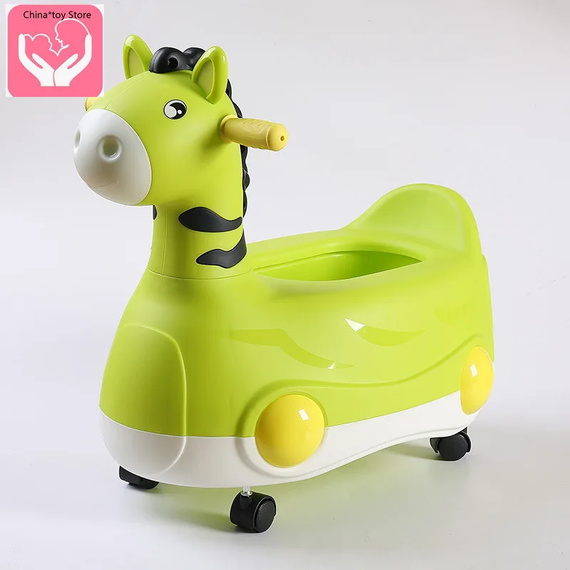 Cartoon Children Sitting on Stool Urine Bucket  Kids Potty Urinal Baby Toilet  Portable Travel Potty  Kid Toilet Chair Plastic