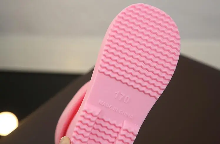 Детские резиновые сапоги для девочек и мальчиков теплые непромокаемые из ПВХ с