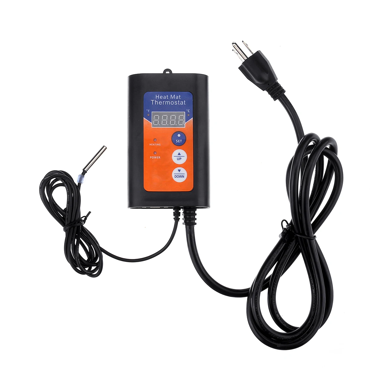 

Digital Heat Mat Thermostat 120V 1000W Temperature Controller For Hydroponic Plants Germination Reptiles Pets Supplies