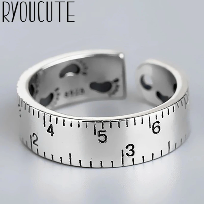 Оптовая продажа изящные круглые кольца из настоящего серебра для женщин большие