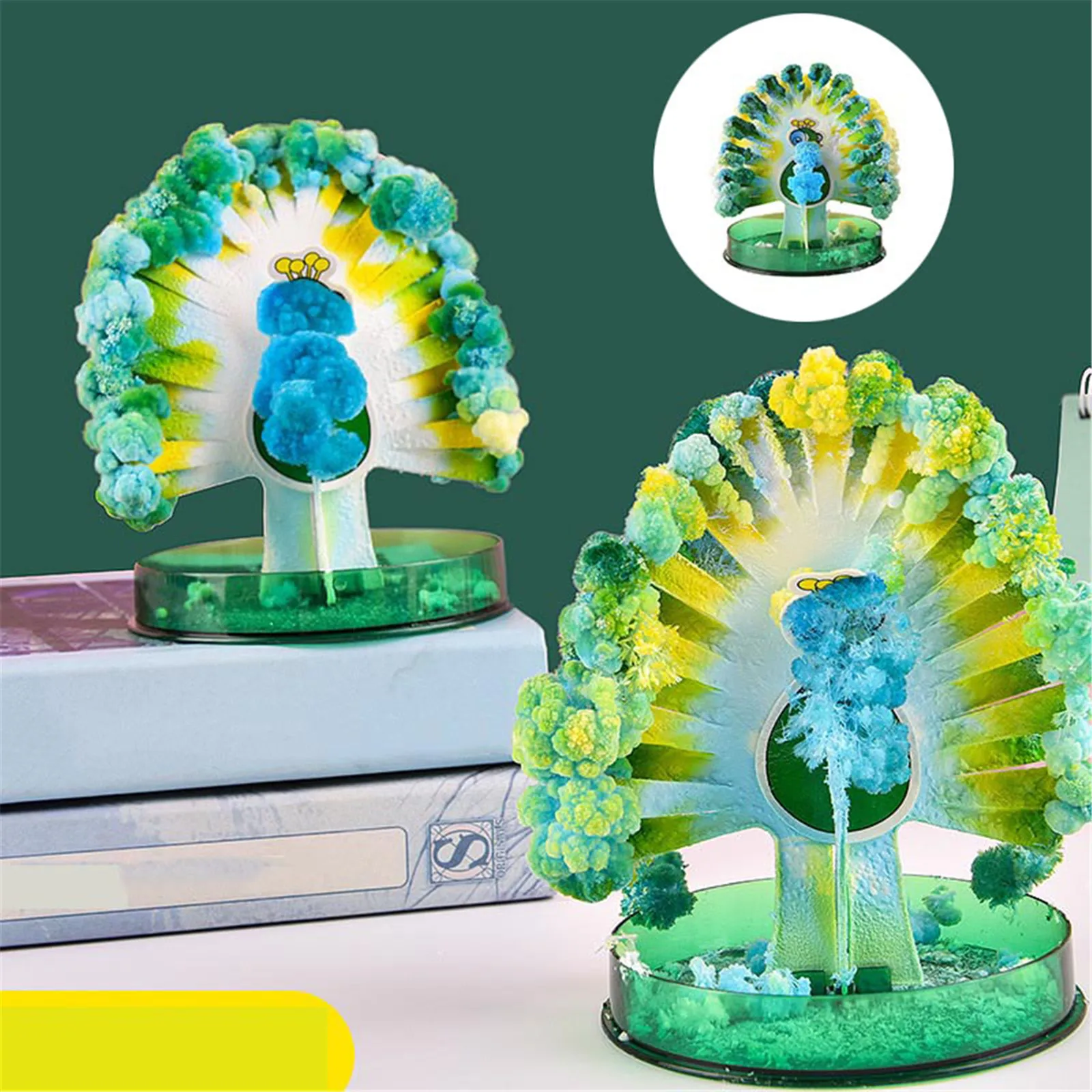 

Magic Growing Christmas Tree Paper Crystal Flowering Christmas Tree Grow Up Magic Toys Green Decoration Creative Magic Tree