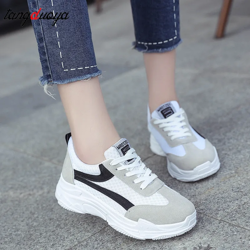 Женская обувь Популярные белые кроссовки Вулканизированная Повседневные на