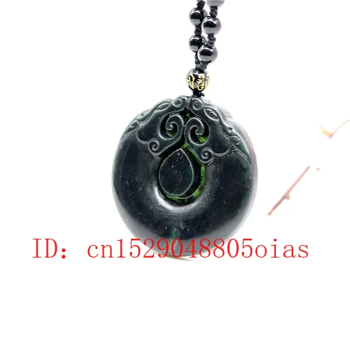 Природный черный зеленый нефрит Дракон из обсина Подвеска бусины ожерелье