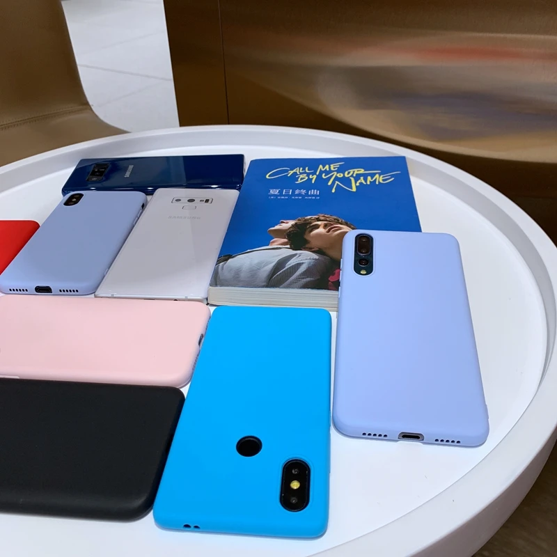 For Huawei Honor 8A 9 Note View 10 20 9X Pro Lite 10i 20i Play 8X Max V10 V20 Solid Color Matte Soft TPU Silicone Case Cover |