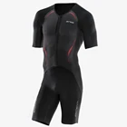 Комплект триатлоновых колготок с короткими рукавами для езды на велосипеде