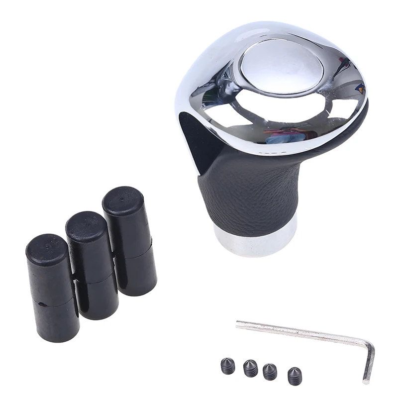 Кожаный хромированный ручной рычаг переключения передач POSSBAY для автомобиля SUV в