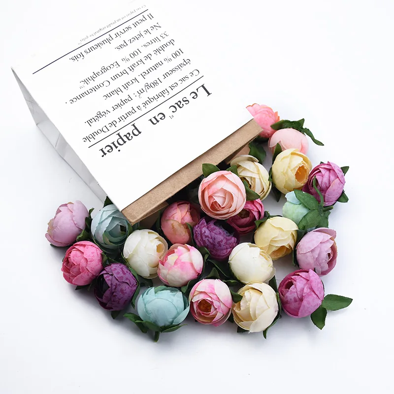 10 шт. свадебные искусственные шелковые цветы для скрапбукинга|Искусственные и