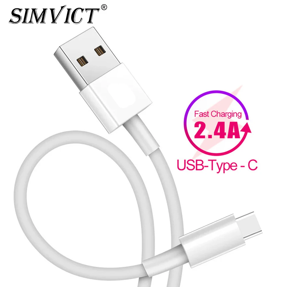 Кабель Simvict USB Type C для Xiaomi Redmi Note 7 кабель Samsung S9 S8 Быстрая зарядка провод зарядки