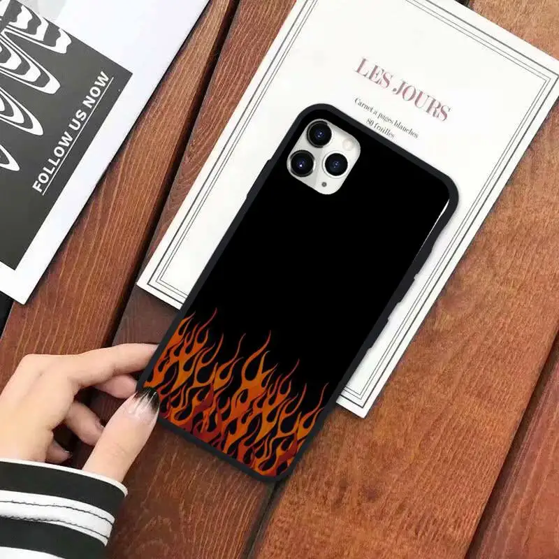 

Fashion Flame Pattern Phone Case for iPhone 11 12 pro XS MAX 8 7 6 6S Plus X 5S SE 2020 XR