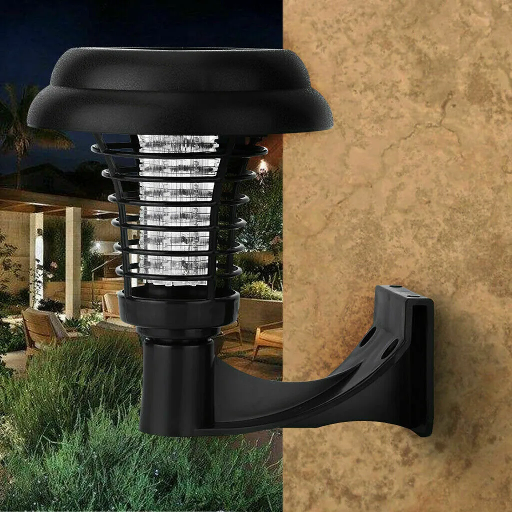 

Solar Powered LED Light Pest Bug Zapper Insect Mosquito Killer Lamp Garden Lawn Solar Power UV LED Light Mosquito Killer Lamp