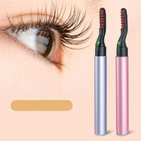makeup pen portable electric style hot eyelash curler long lasting eyelash makeup heat eyelash curler for women cosmetics