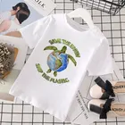 Новая 2020 летняя футболка защита Earth Ocean Черепашки-ниндзя с изображением 