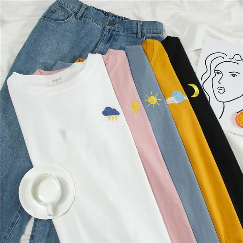 

Casual Women T-Shirt Long Sleeve Korean Style Bottoming Shirt Student T-shirt Female Top Women Clothing Autumn Winter Tee Shirt