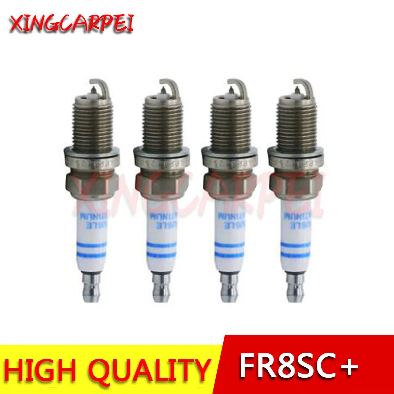 Свеча зажигания FR8SC + 42 0242229923 0242229797 для Citroen Peugeot 206 Nissan Toyota Renault|Свечи и запальные
