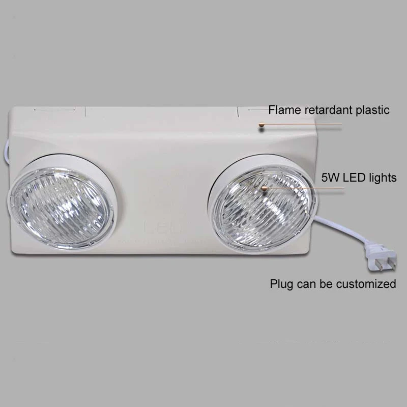 Огнеупорный пластиковый огнеупорный светодиодный аварийный светильник