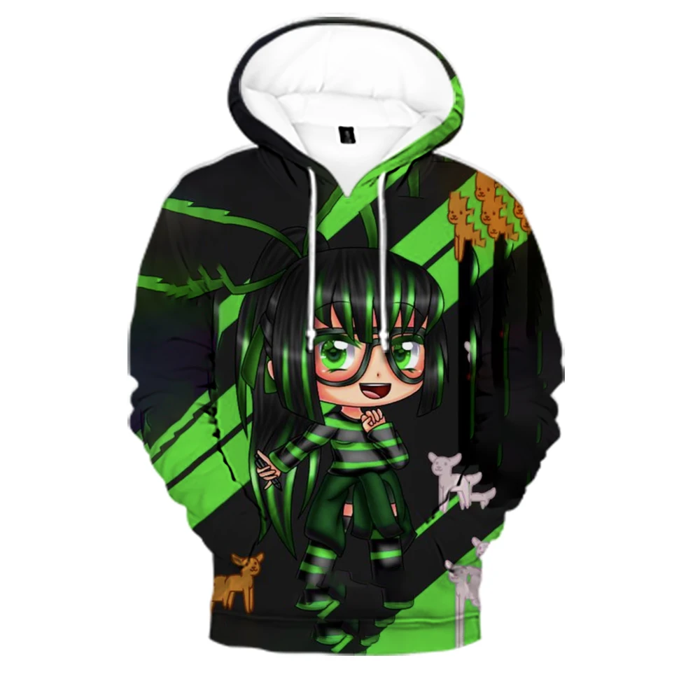 New Hot Game Gacha Life Sweatshirt Kawaii 3D Print Hoodies Cartoon Sweatshirt Men/Women's Hoodie Clothes Pullovers images - 6