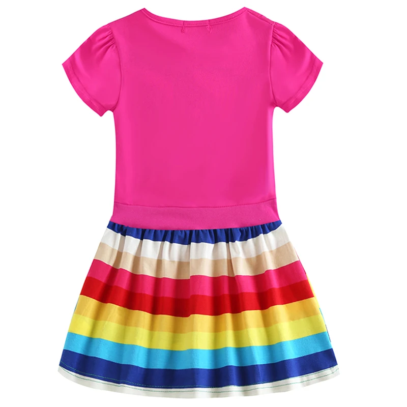 Детское платье для девочек с длинным рукавом Рождественский Радужный костюм