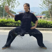 6 colors soft cotton tai chi uniform traditional chinese kung fu taiji suit wing chun martial arts wushu sets