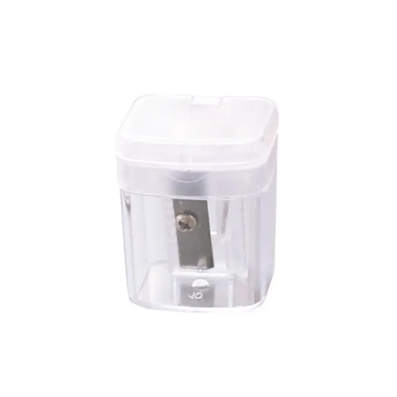 

Simple Transparent Pencil Sharpener Manual Pencil Cutting Rotary Sharpener School Office Stationery Supplies Students Gifts H9EB