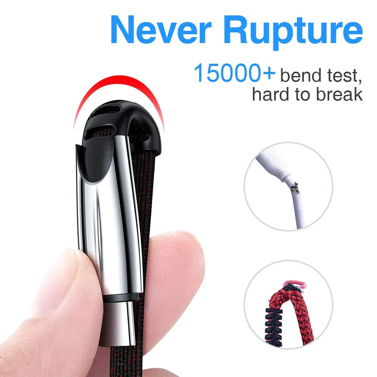 Тканевый плетеный кабель Micro USB зарядное устройство Android зарядный шнур Быстрая