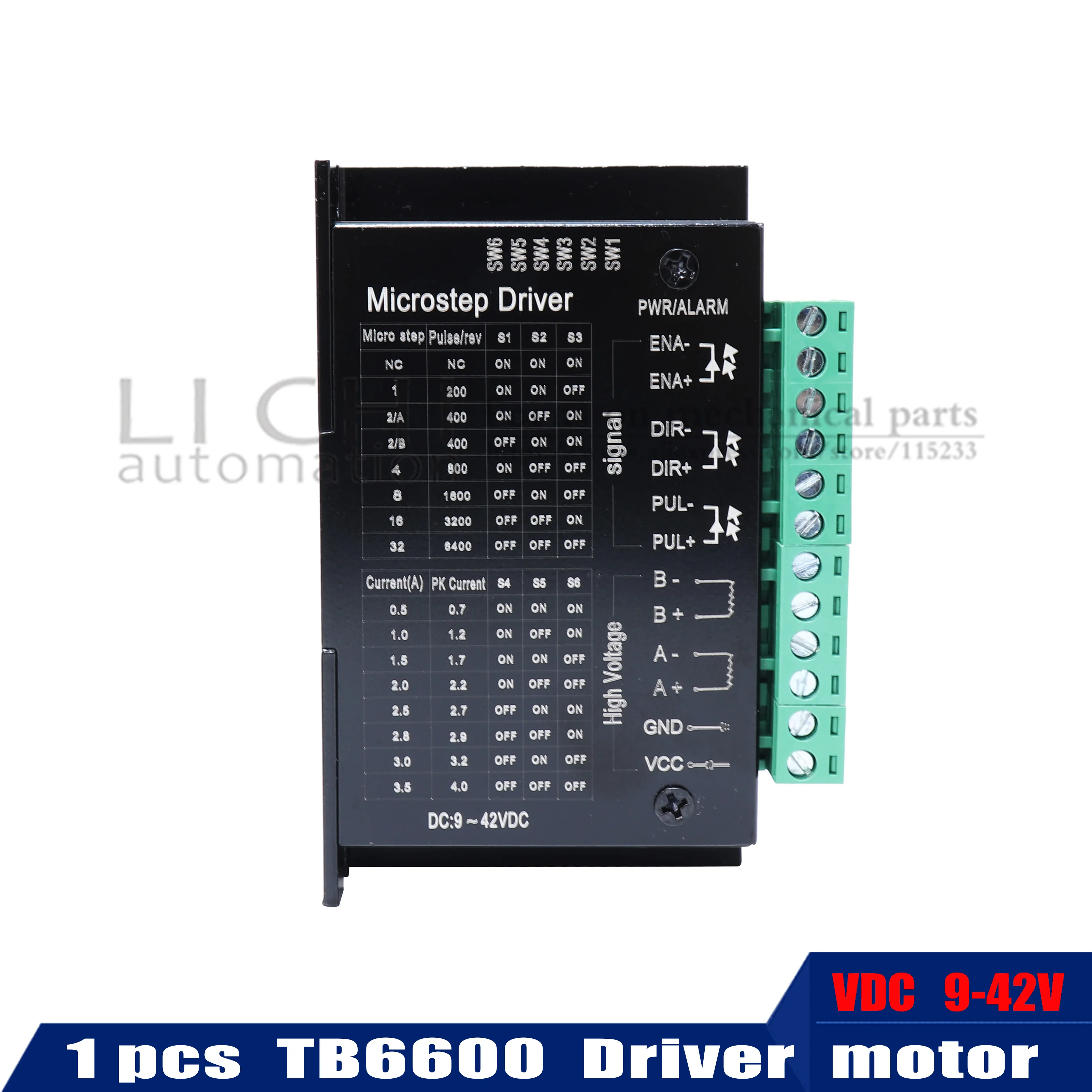TB6600 обновление S109AFTG драйвер платы шаговый двигатель Драйвер DC 9V 42V CNC одноосный