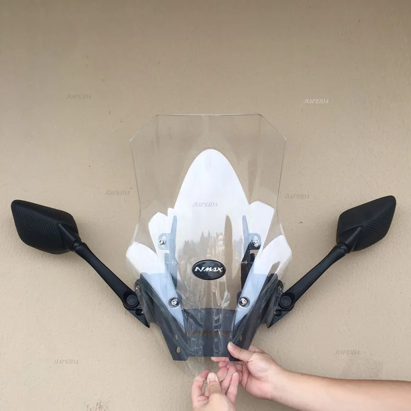 Modified Motorcycle nmax 2021 windscreen bracket set adjustable windshield stand for yamaha new nmax155 2020-2022 | Автомобили и