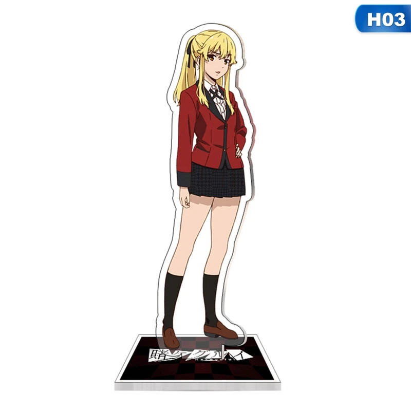 

Anime Kakegurui Figure Jabami Yumeko Acrylic Stand Character Model Plate Holder Desktop Decoration Stationery For Fans