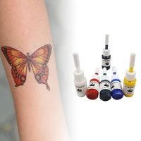 6pcsset hot black henna tattoo ink safe tattoo paints supplies for body beauty tattoo art for professional use tattoo ink set