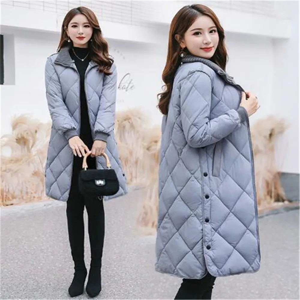 

Winter Hot New Product Women's Mid-Length Cotton-Padded Jacket Slim Fashion Warm Parkas